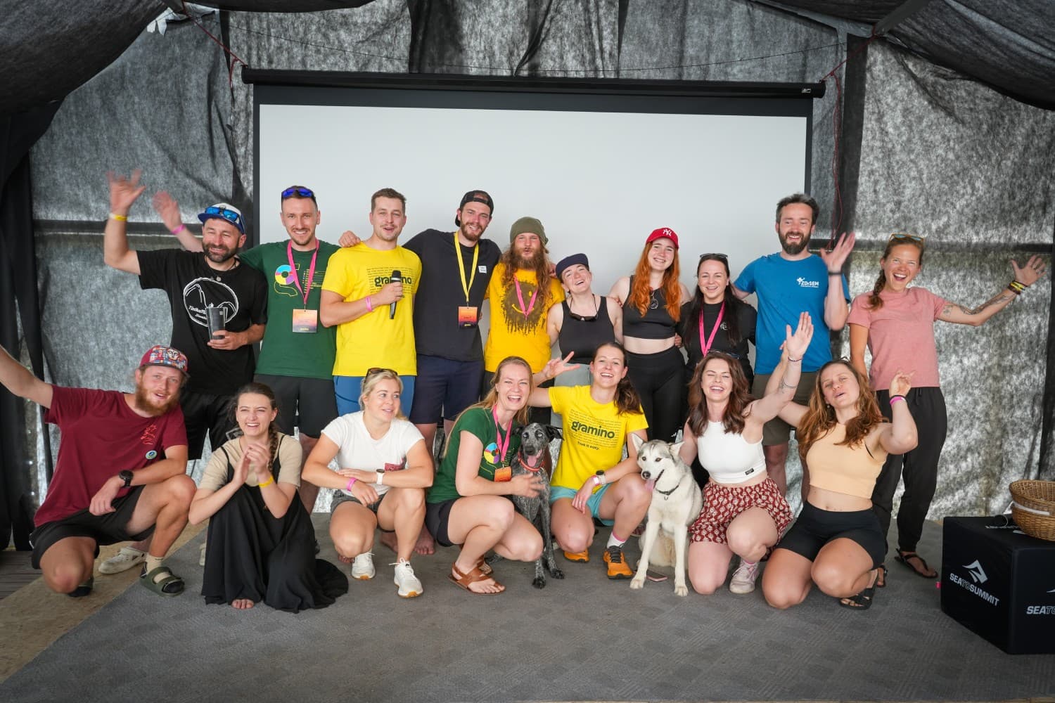 Organizátoři a přednášející na festivalu Život na treku